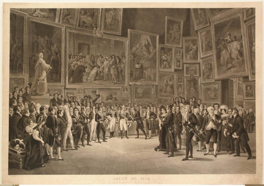 Salon van 1824 door after Francois Joseph Heim