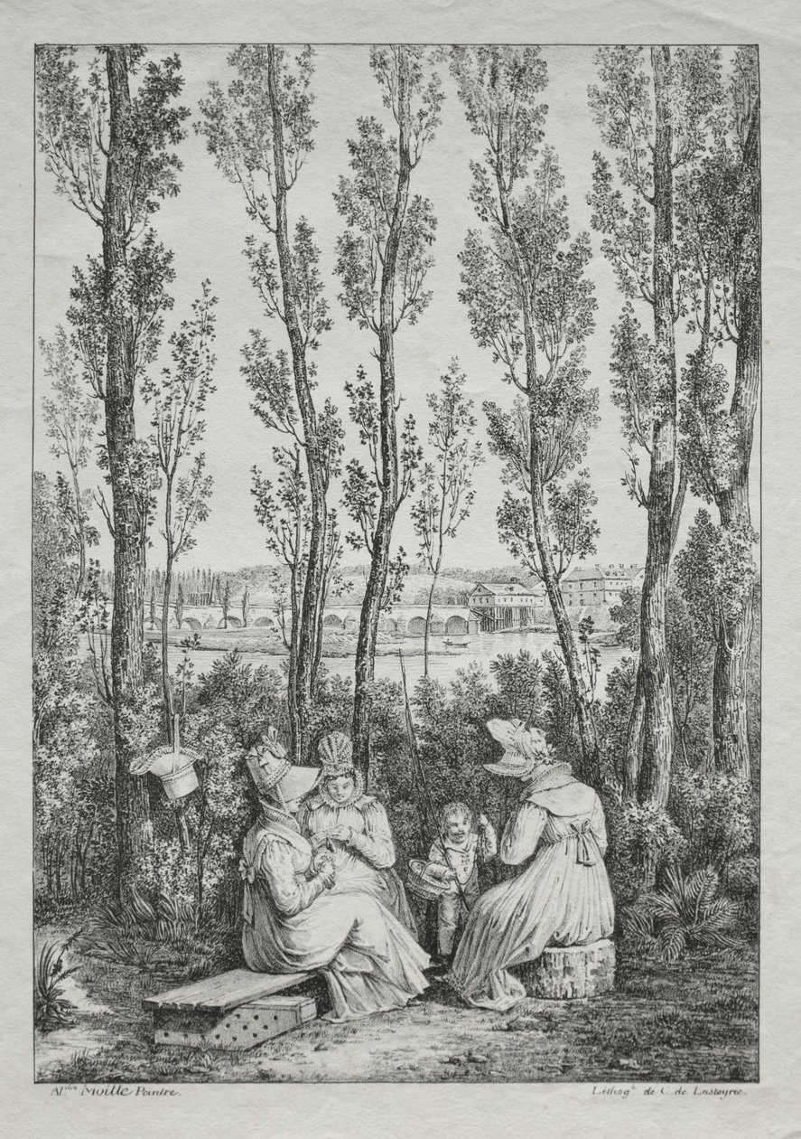 De picknick door after Alexandre Moitte