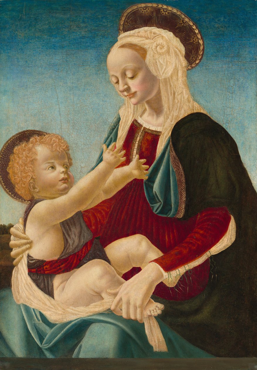 Madonna en Kind door after Andrea del Verrocchio
