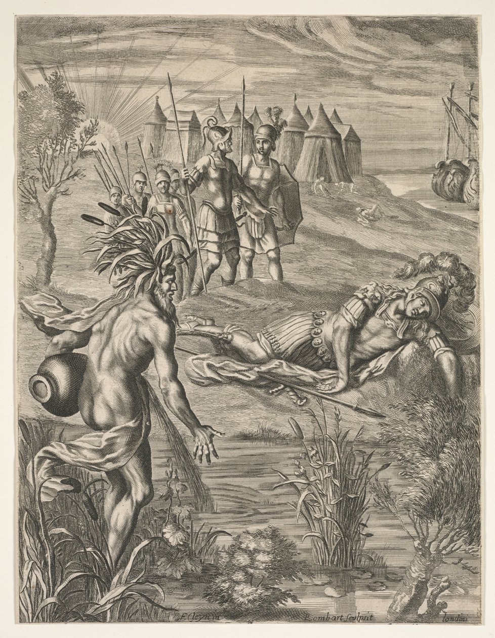 Aeneis door after Francis Cleyn