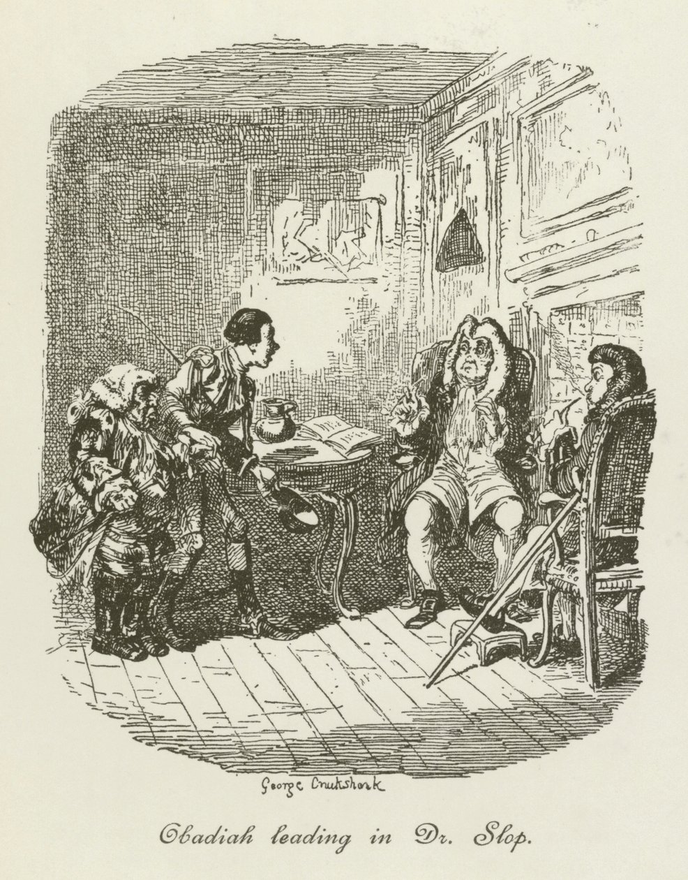 Illustratie voor Tristram Shandy door after George Cruikshank