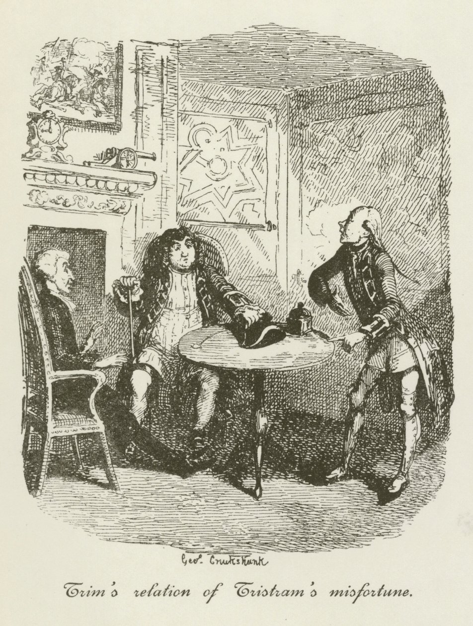 Illustratie voor Tristram Shandy door after George Cruikshank