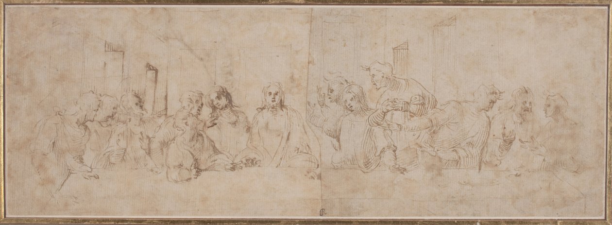 Het laatste avondmaal door after Leonardo da Vinci Vincenzo Tamagni