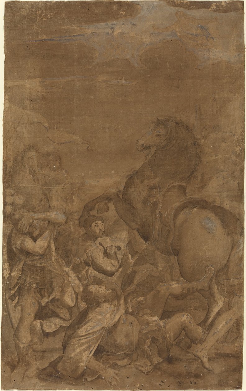 De bekering van Sint Paulus door after Lodovico Carracci