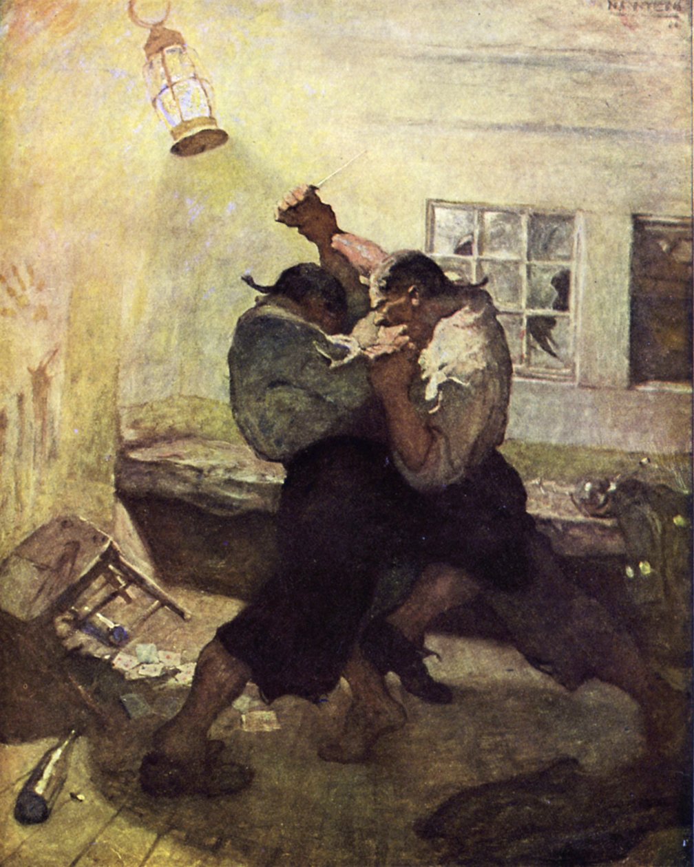 Illustratie voor Schateiland door after Newell Convers Wyeth