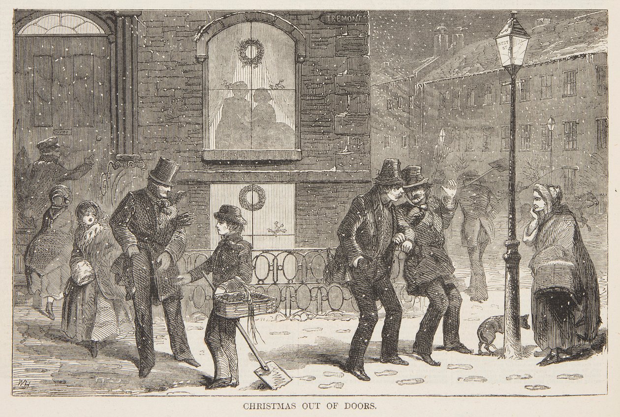Kerstmis Buiten door after Winslow Homer