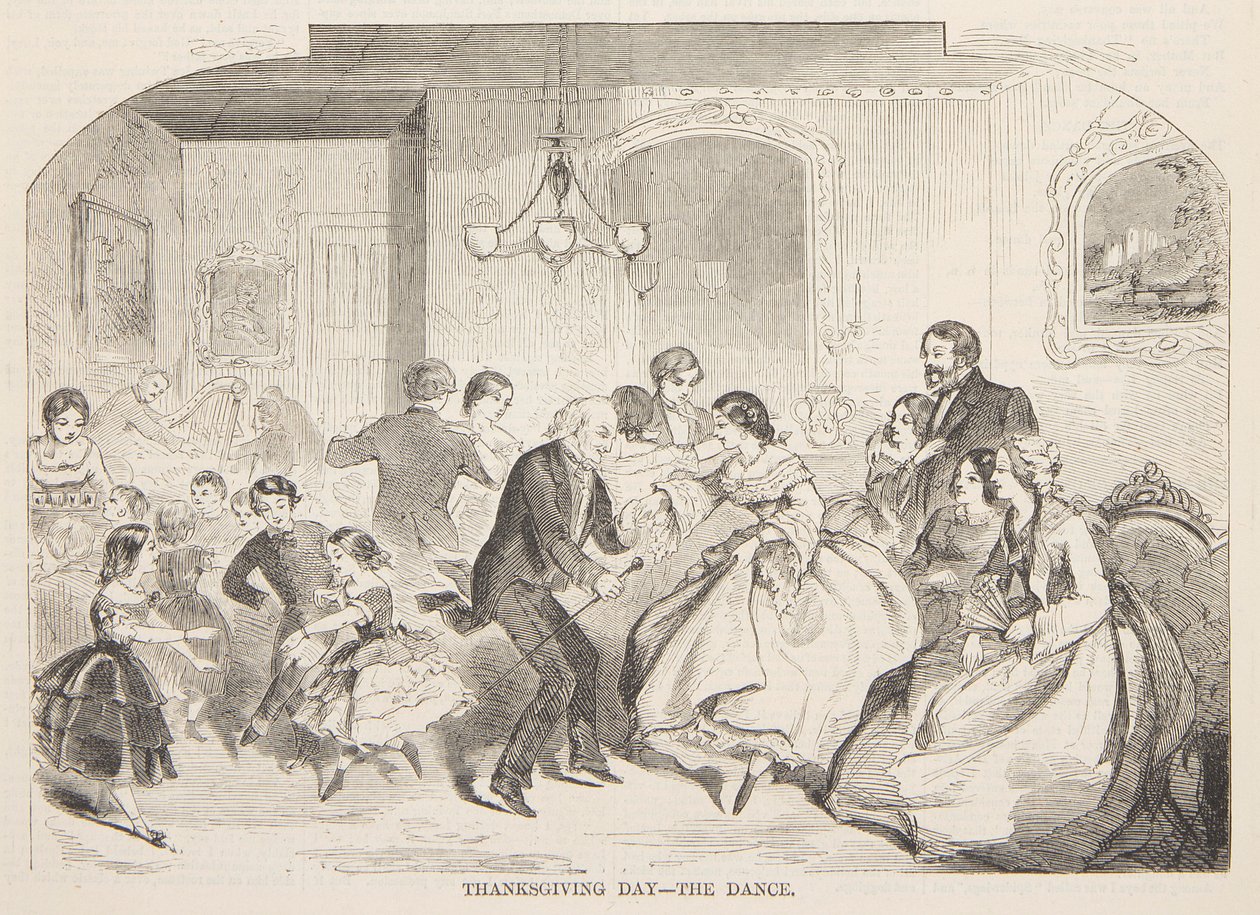 Thanksgiving Day – De dans door after Winslow Homer