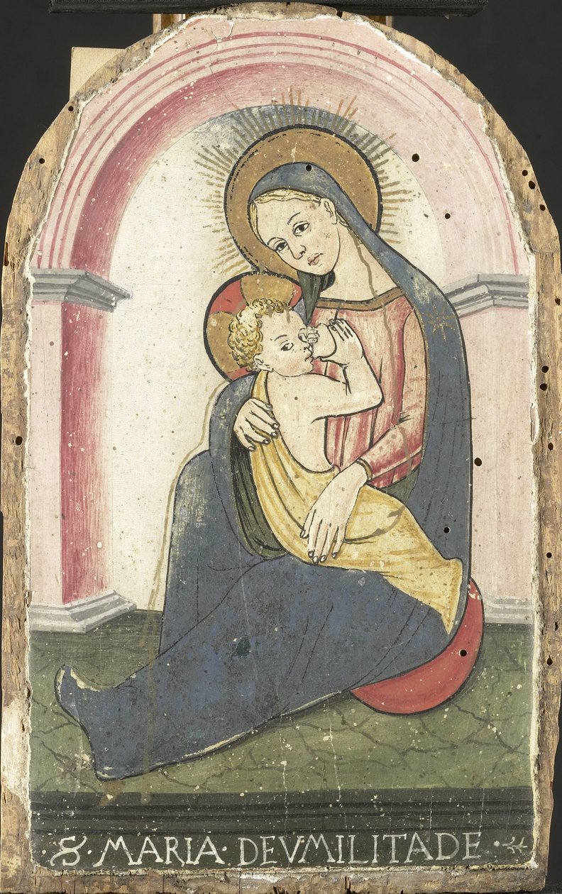 Madonna van de nederigheid door anonymous (falsification of)