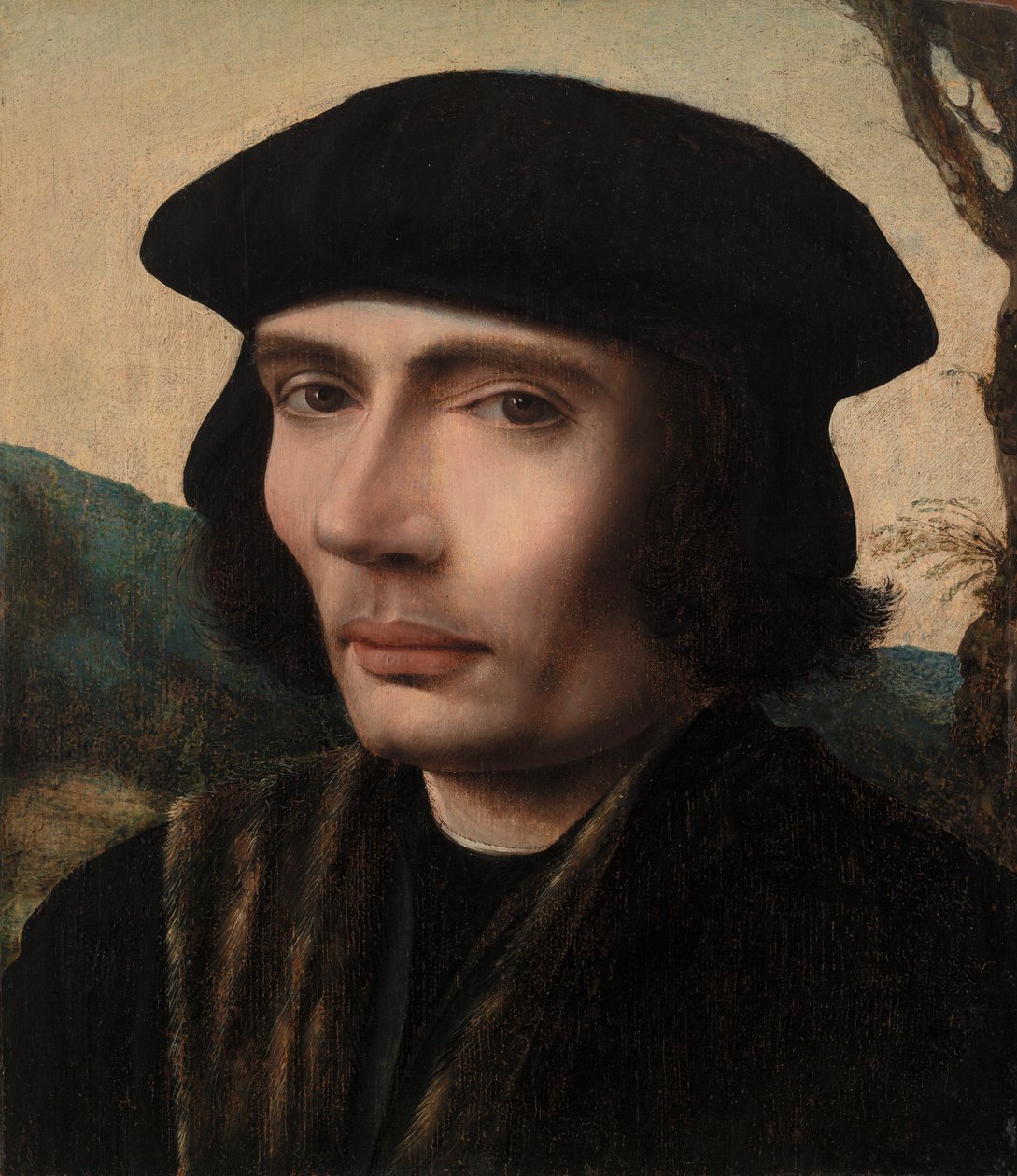 Portret van een man door anonymous 