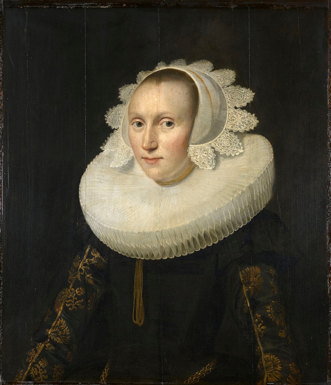 Portret van een jonge vrouw door anonymous 