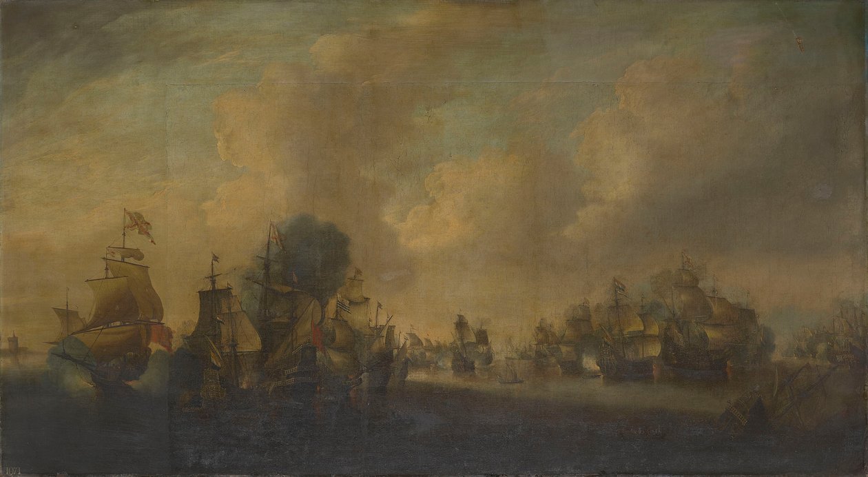 De slag om de Downs, 21 oktober 1639 door anonymous 