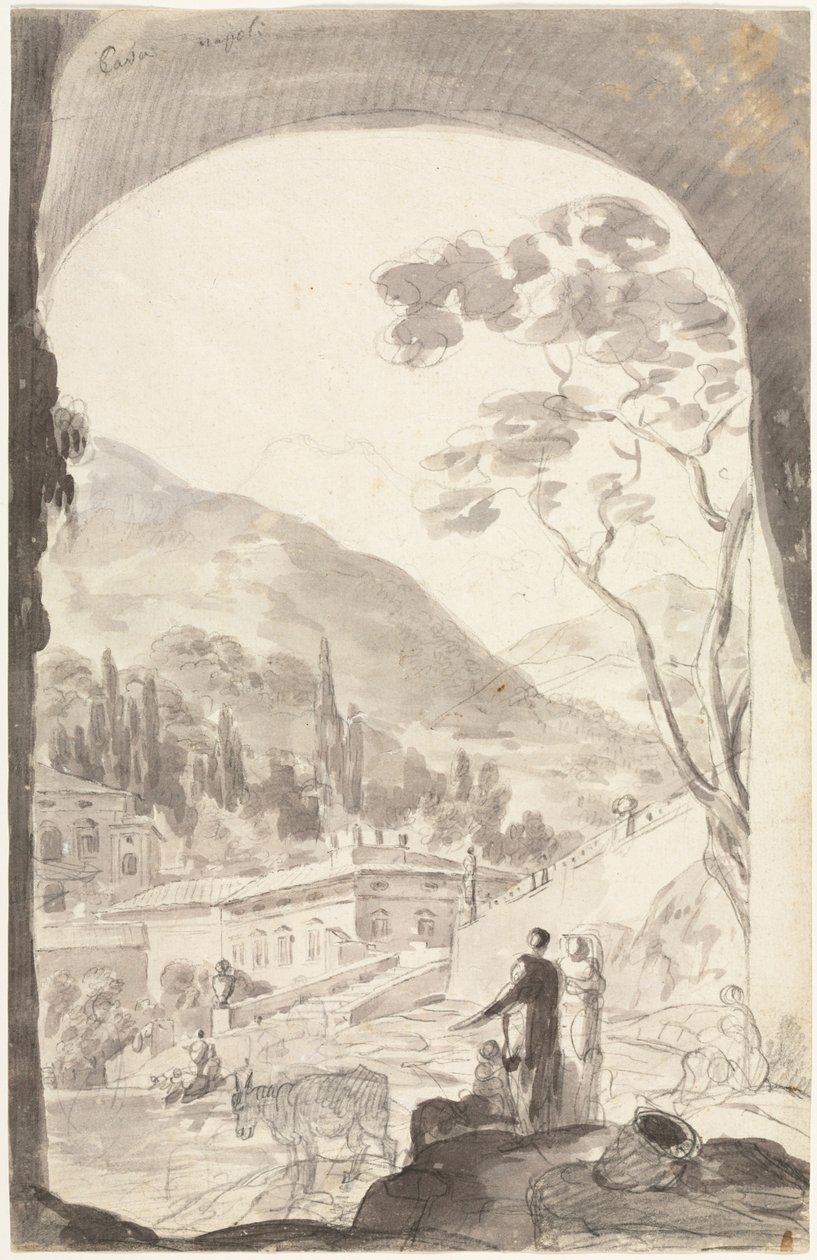 Cava Napoli door attributed to Jean Honoré Fragonard