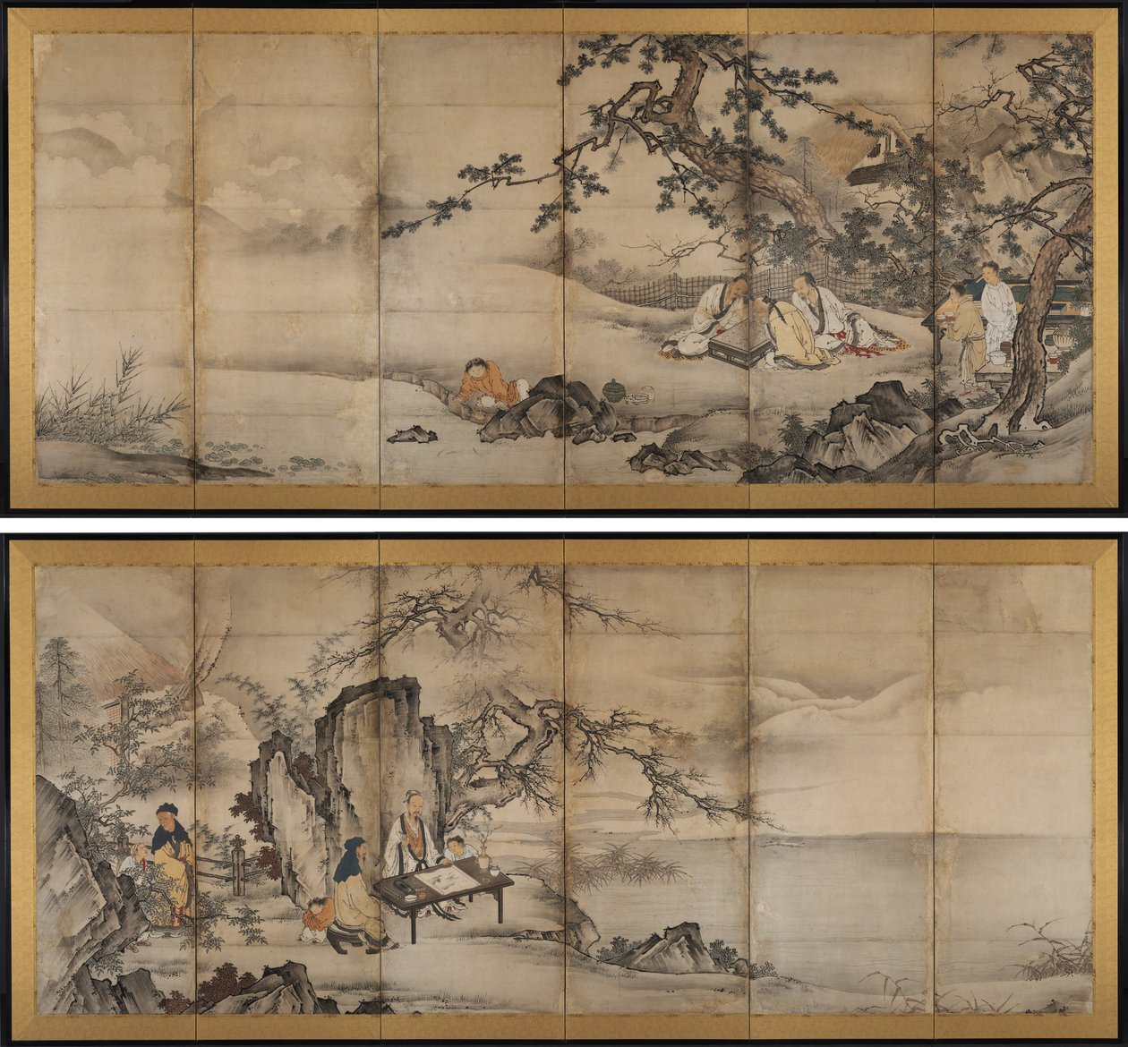 De Vier Vaardigheden door attributed to Kano Shōei