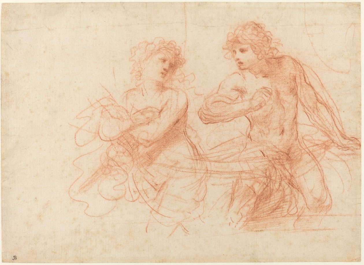 Amnon en Tamar door called Guercino Giovanni Francesco Barbieri