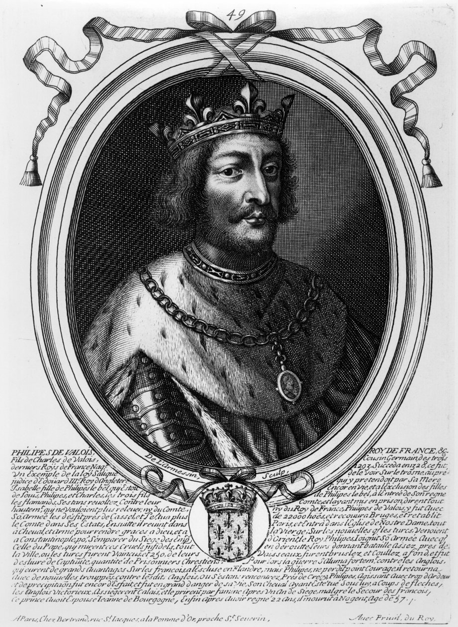 Filips VI van Valois, Koning van Frankrijk, uit 