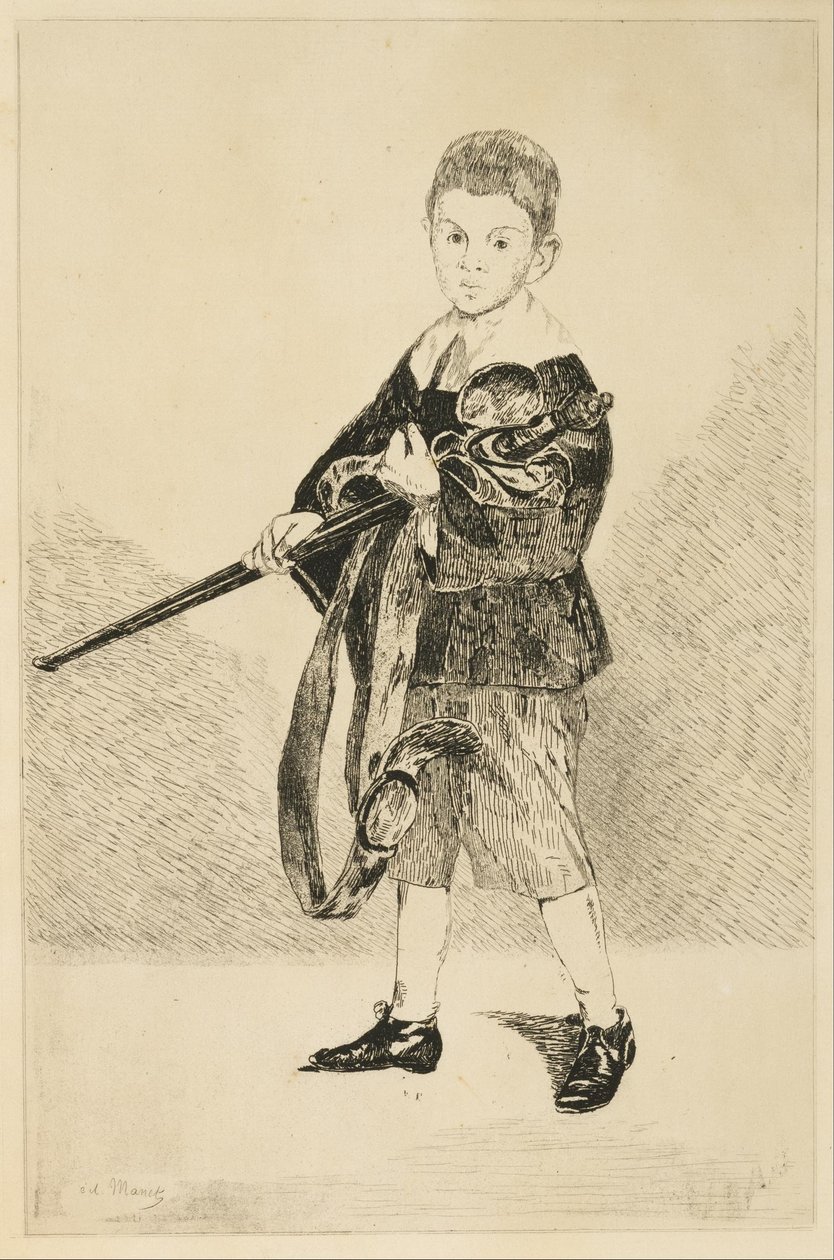 Jongen met het zwaard door Édouard Manet