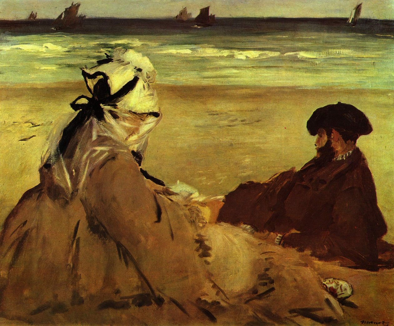 Op het Strand door Édouard Manet