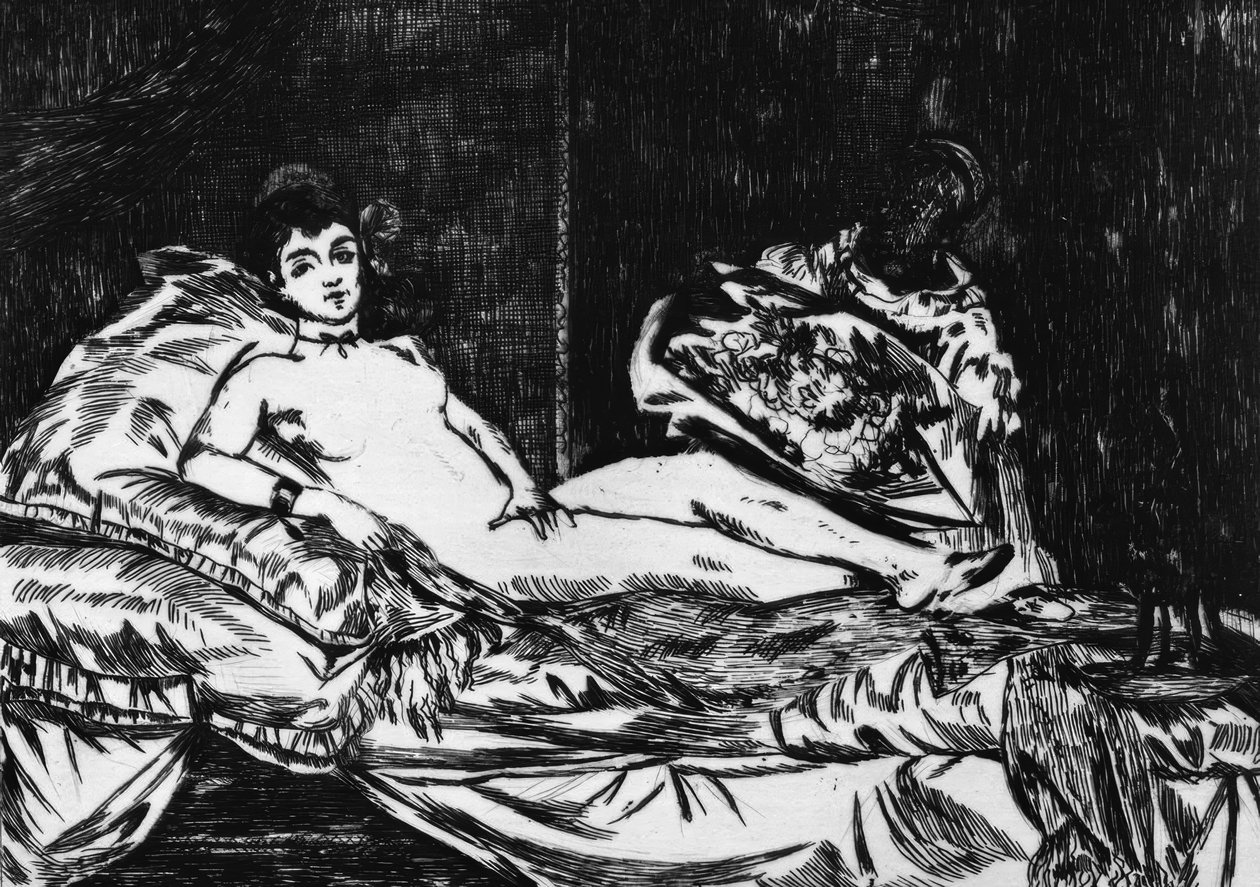 Olympia (Grote versie) door Édouard Manet