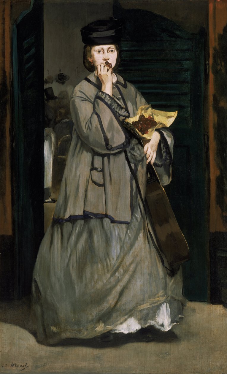 Straatzanger door Édouard Manet