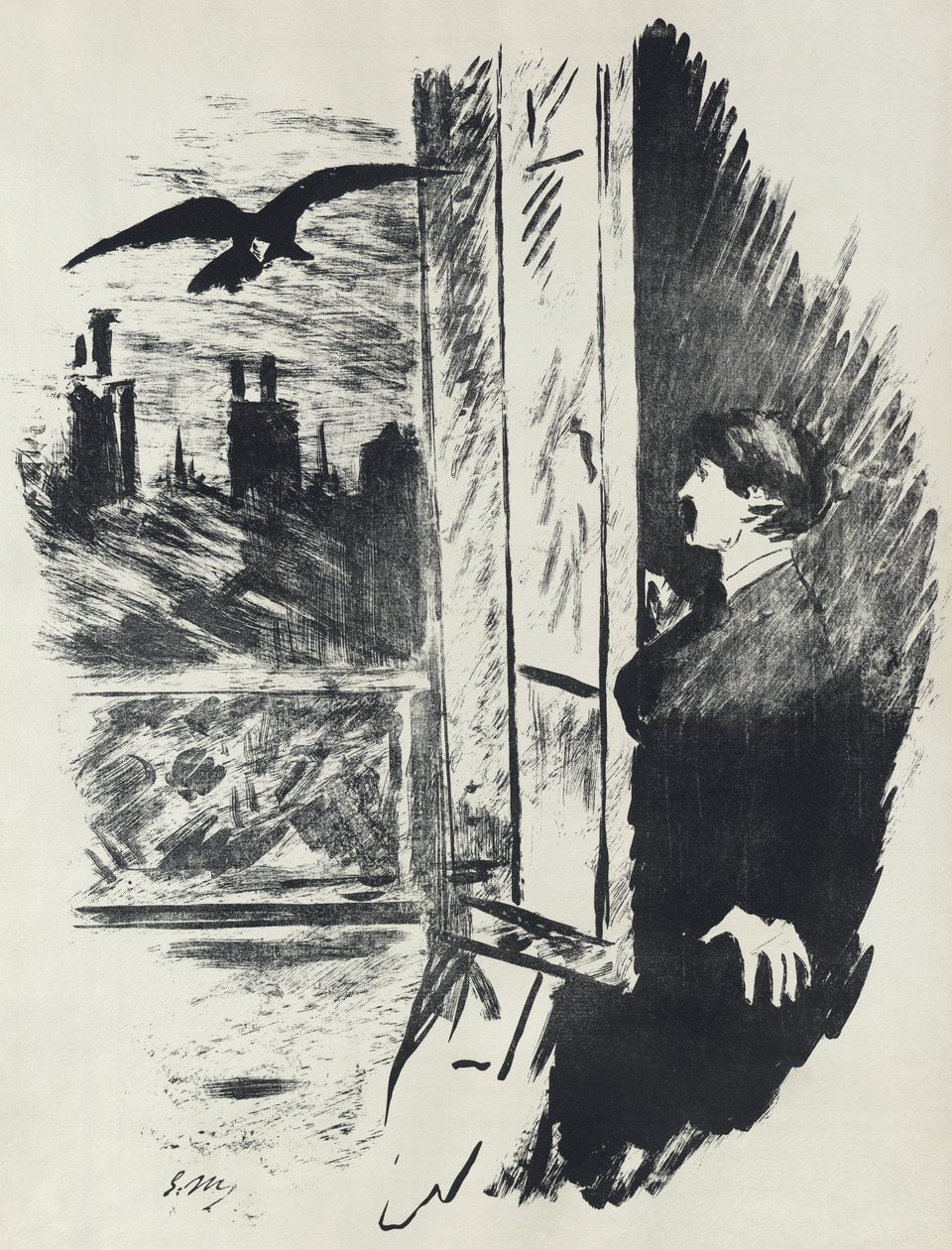 De Raaf door Édouard Manet