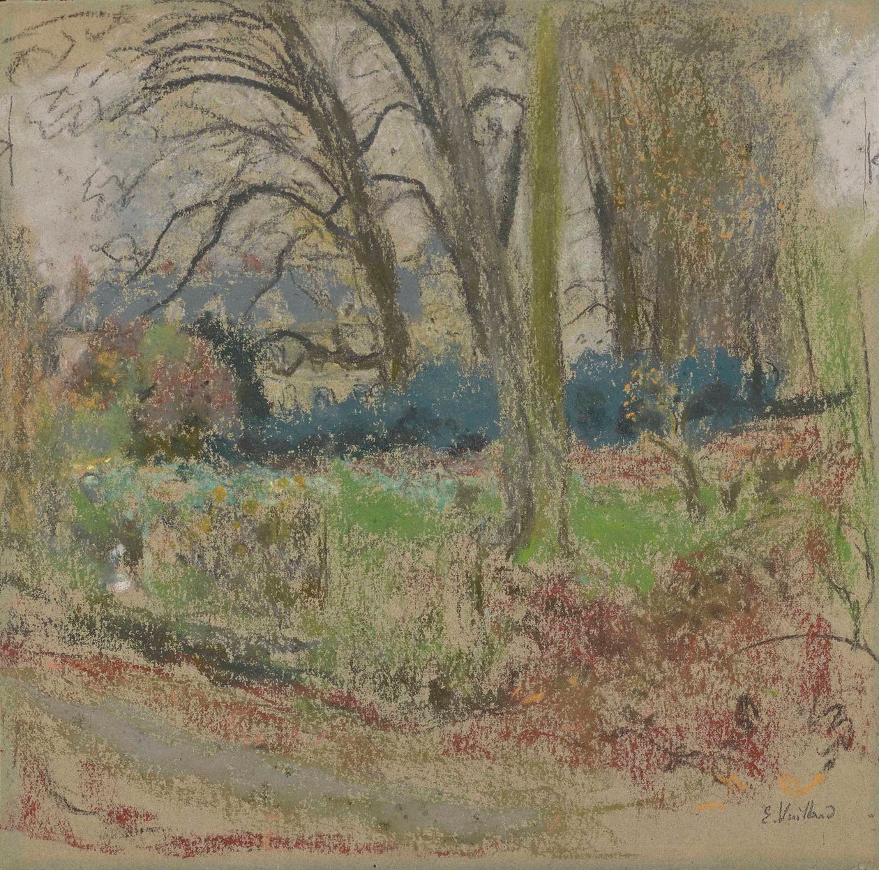 Winterlandschap bij Clayes door Edouard Vuillard