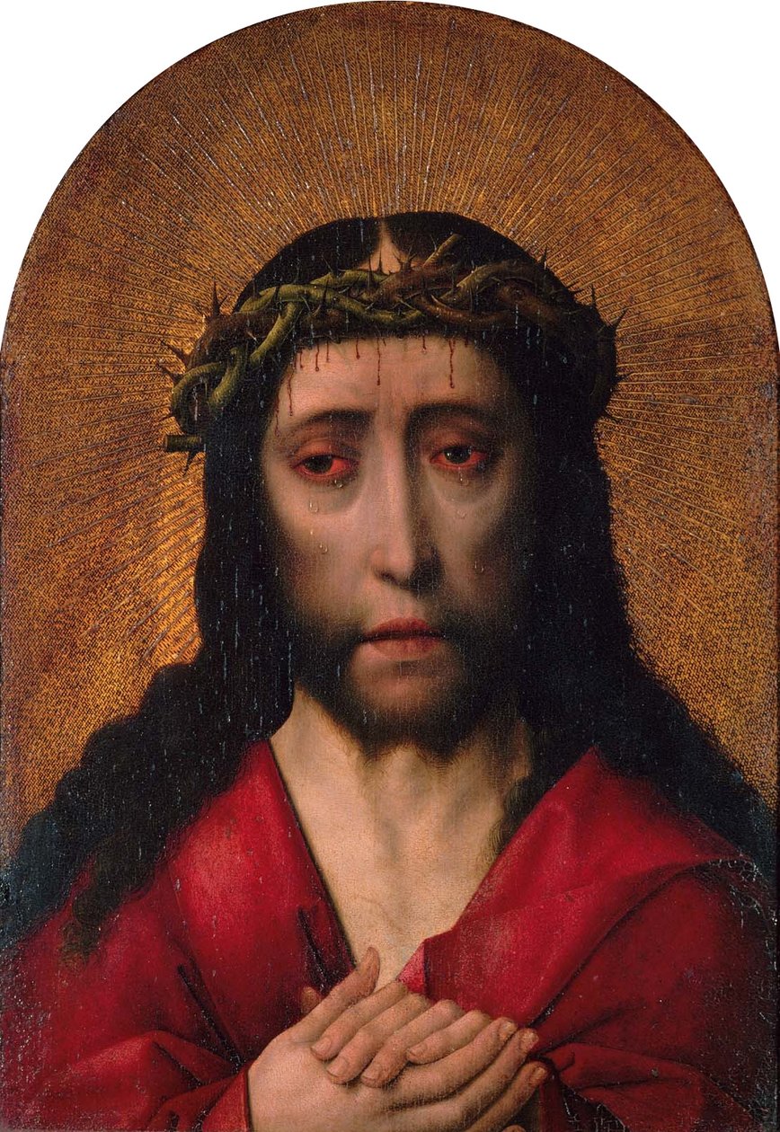 Christus gekroond met doornen door follower of Dieric Bouts
