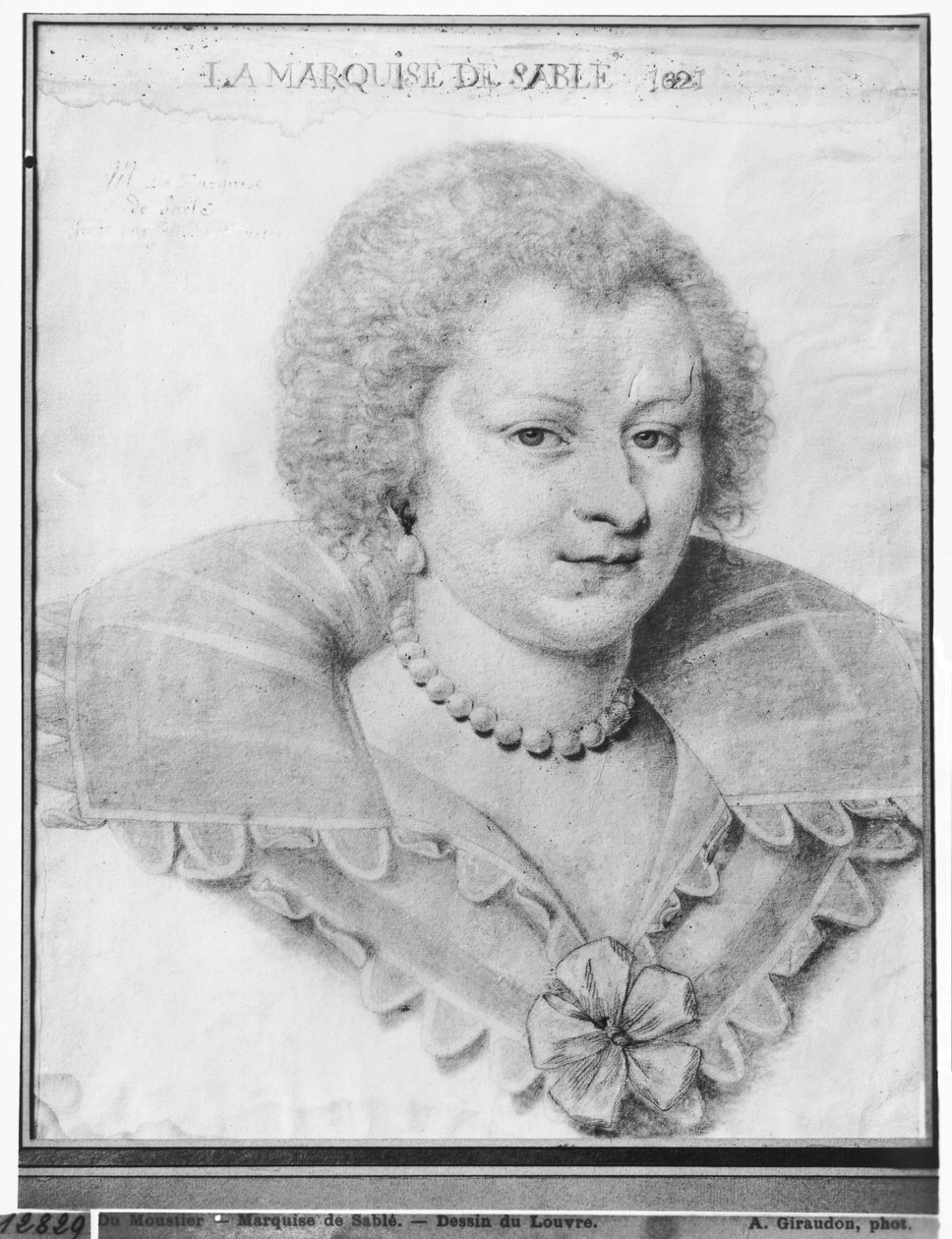 Portret van Magdeleine de Souvre (1599-1678) Markiezin de Sable, 1621 door Daniel Dumonstier or Dumoustier