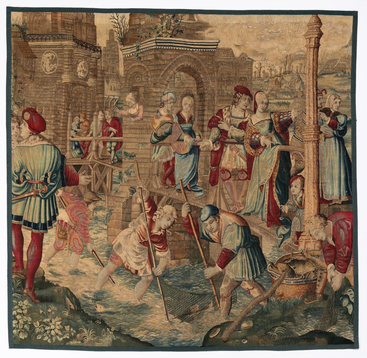Lente: Visscène door possibly by Gobelins Manufactory