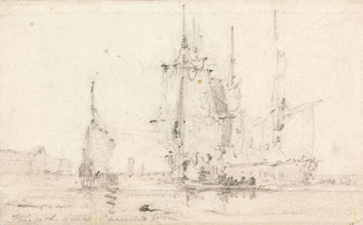 Schepen nabij de kust door unknown artist
formerly John Constable