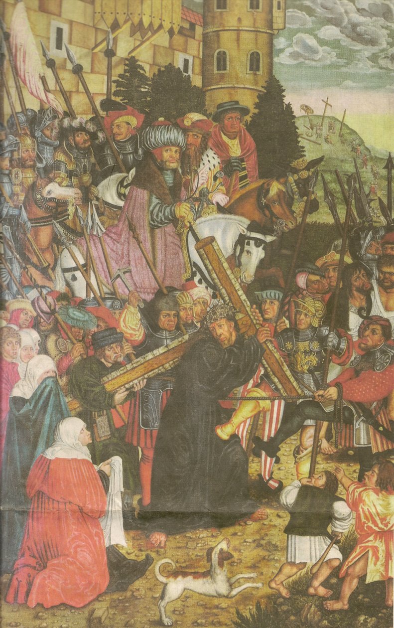 Kruisdraging door workshop of Lucas Cranach the Elder