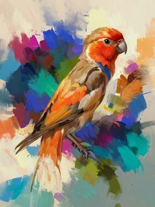 Vogel schilderij Vogel schilderij