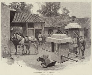 Binnenplaats van een Chinees Herberg
