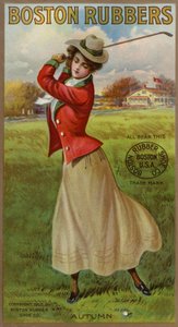 Dame Golfer Slaat Club