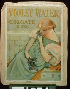 Poster voor Violette Water, door Colgate & Co.