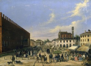 Marktplein in Belgioioso