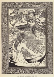 Ino geeft Odysseus de sluier