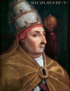 Portret van paus Nicolaas V