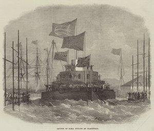 Te Water Laten van HMS Cyclops in Blackwall