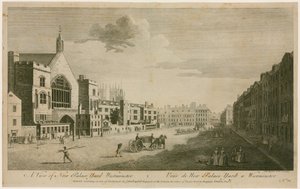 Een uitzicht op New Palace Yard Westminster