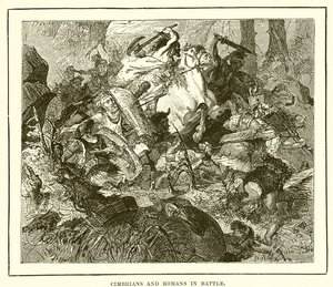 Cimbriërs en Romeinen in gevecht