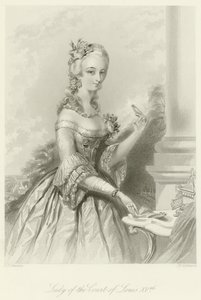 Dame van het hof van Lodewijk XV