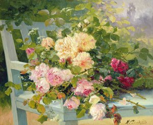 Rozen op de bank