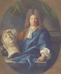 Portret van Antoine Coysevox, 1701