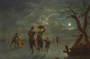 Schaatsen bij maanlicht