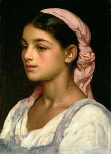 Hoofd van een Italiaans meisje