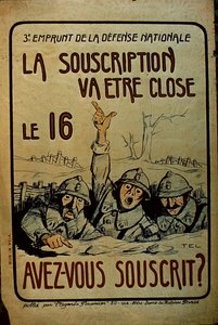 Franse WWI Oorlogsbonds poster, 1914-18