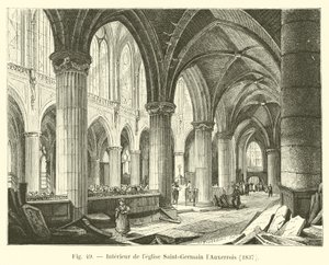 Interieur van de kerk Saint-Germain l
