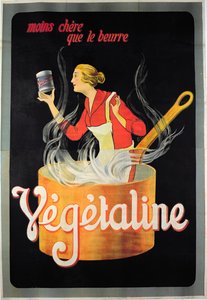 Poster die Vegetaline margarine adverteert