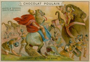Belegering van Veii, Chocolat Poulain handelskaart