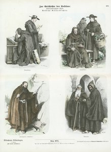 Mannenkostuums van christelijke religieuze orden